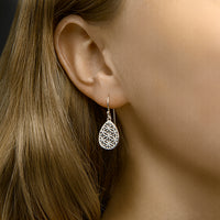 vDam Oorhangers Filigrain Franse Haak Zilver Gerhodineerd 1332823