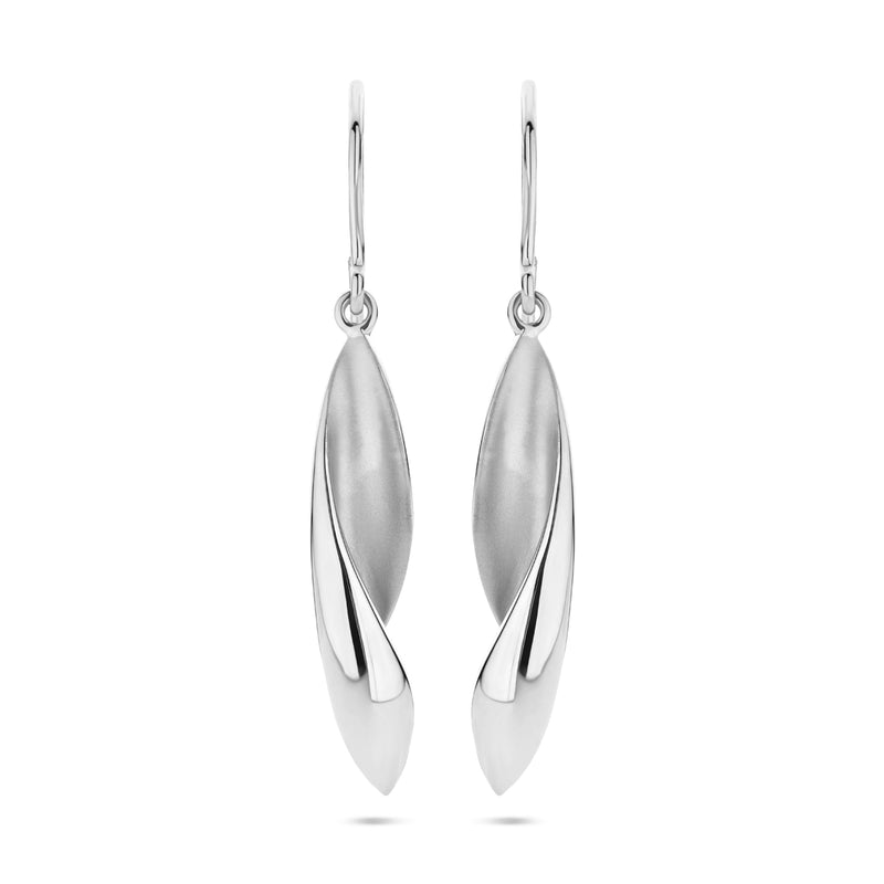 vDam Oorhangers Franse Haak Poli/mat 33 Mm Zilver Gerhodineerd 1340825