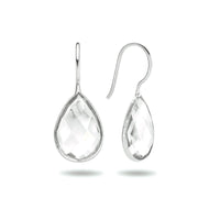 vDam Oorhangers Franse Haak Zilver Wit 1021736