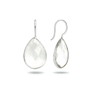 vDam Oorhangers Franse Haak Zilver Wit 1021737