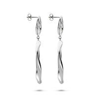 vDam Oorhangers Gedraaid 66 Mm Zilver Gerhodineerd 1341735