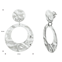 vDam Oorhangers Gehamerd Zilver Gerhodineerd 1333312