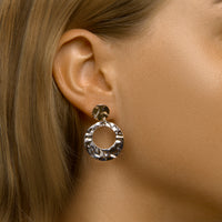 vDam Oorhangers Gehamerd Zilver Gerhodineerd 1333312