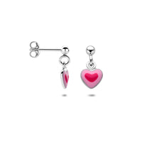 vDam Oorhangers Hartje 14 Mm Zilver Gerhodineerd 1341771