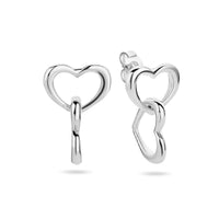 vDam Oorhangers Hartjes Zilver Gerhodineerd 1335440