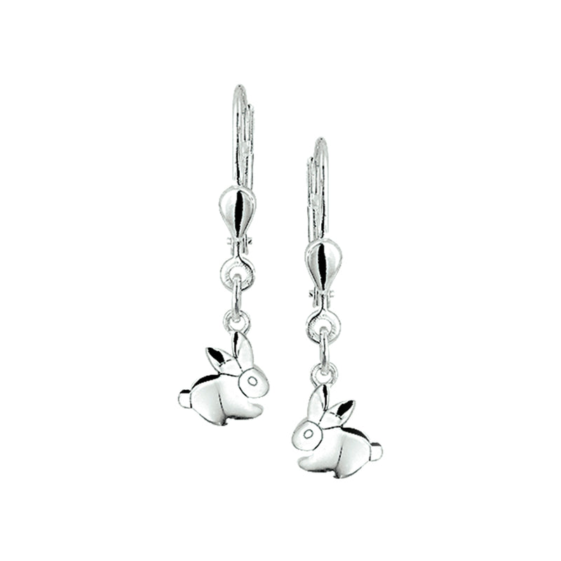 vDam Oorhangers Konijn Brisur Haak Zilver Wit 1001200