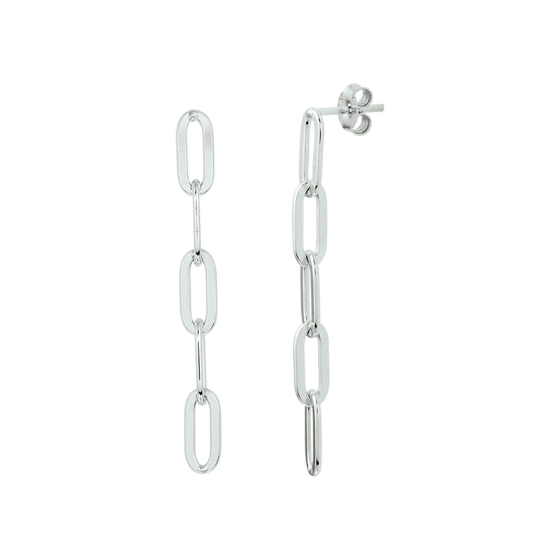 vDam Oorhangers Paperclip Zilver Gerhodineerd 1331965