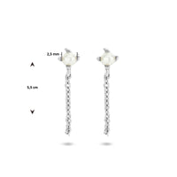 vDam Oorhangers Parel Zilver Gerhodineerd 1335205