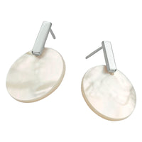 vDam Oorhangers Parelmoer Zilver Gerhodineerd 1330177