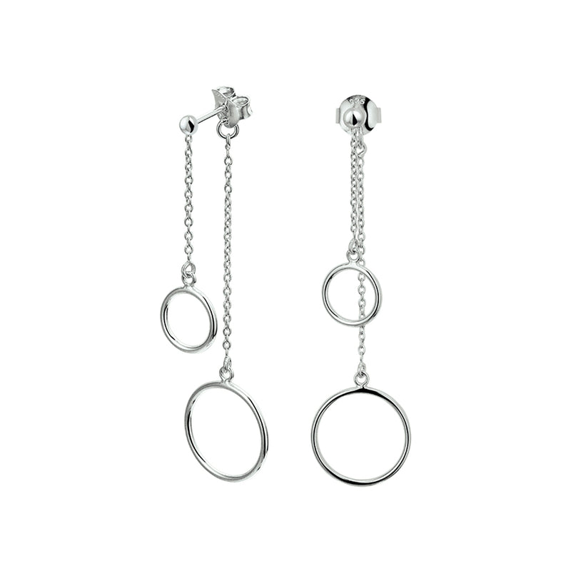 vDam Oorhangers Rondjes Zilver Gerhodineerd 1327738