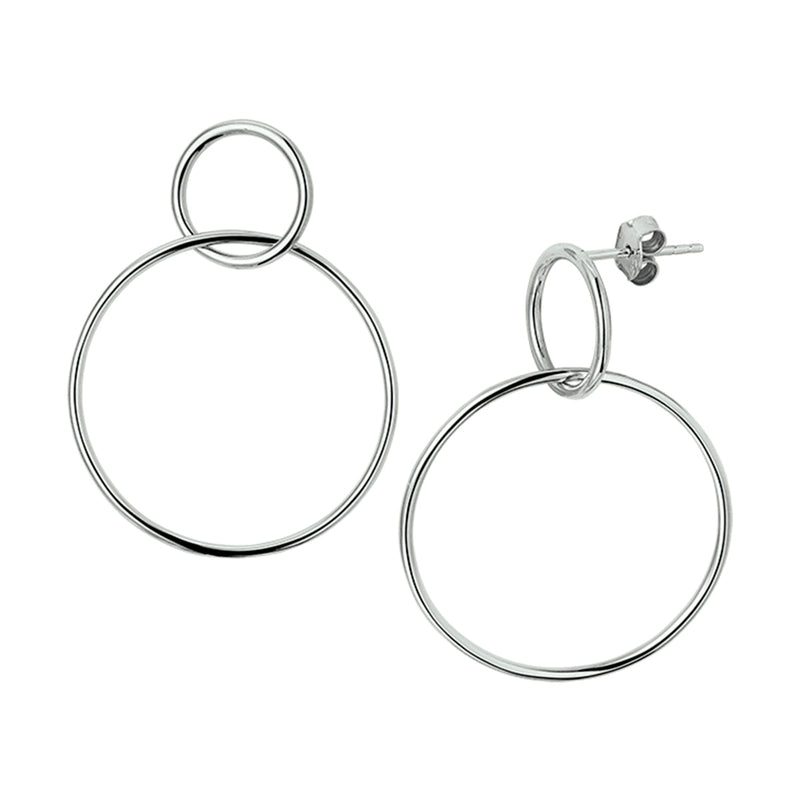 vDam Oorhangers Rondjes Zilver Gerhodineerd 1327793