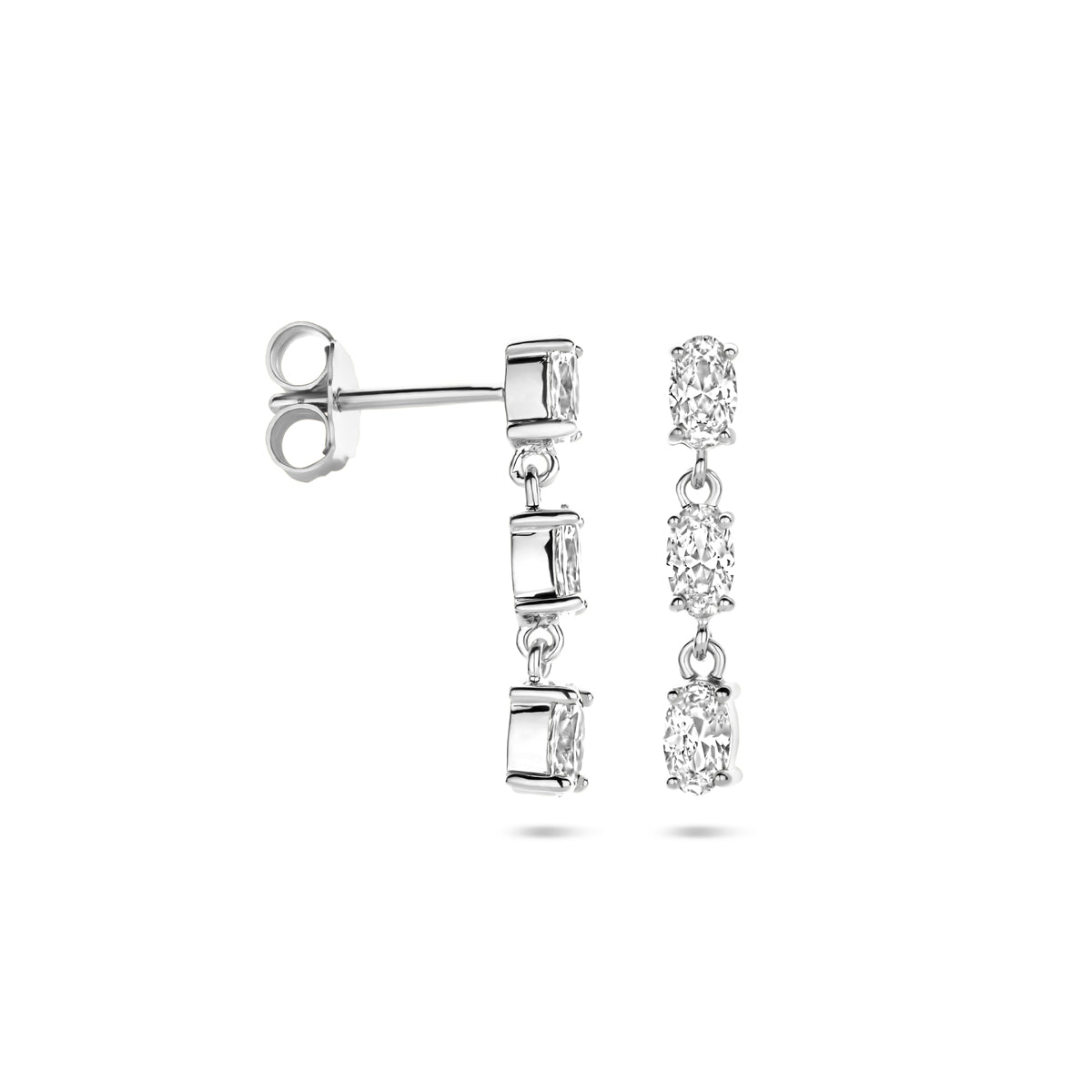 vDam Oorhangers Zirkonia 20,5 Mm Zilver Gerhodineerd 1335384
