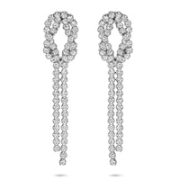 vDam Oorhangers Zirkonia 53 Mm Zilver Gerhodineerd 1341092