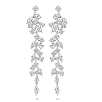 vDam Oorhangers Zirkonia 60 Mm Zilver Gerhodineerd 1340671