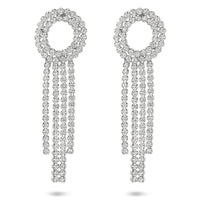 vDam Oorhangers Zirkonia 62 Mm Zilver Gerhodineerd 1341091