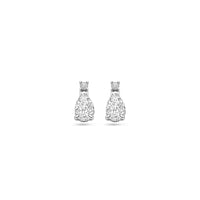 vDam Oorhangers Zirkonia 9 Mm Zilver Gerhodineerd 1338952