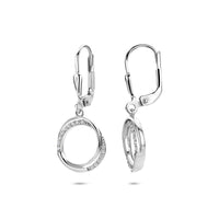 vDam Oorhangers Zirkonia Brisur Haak 27 Mm Zilver Gerhodineerd 1341317