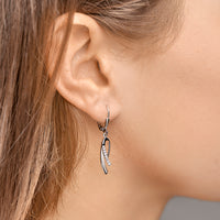 vDam Oorhangers Zirkonia Brisur Haak Zilver Gerhodineerd 1329862