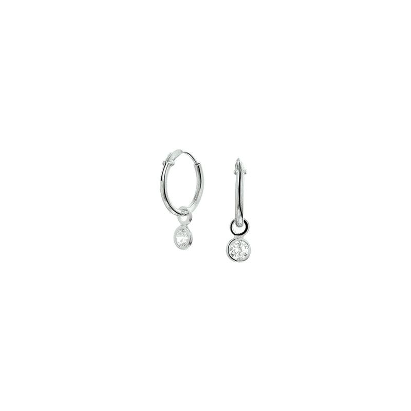 vDam Oorhangers Zirkonia Zilver Gerhodineerd 1327924