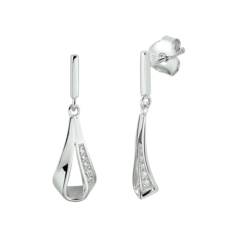 vDam Oorhangers Zirkonia Zilver Gerhodineerd 1332827