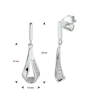 vDam Oorhangers Zirkonia Zilver Gerhodineerd 1332827
