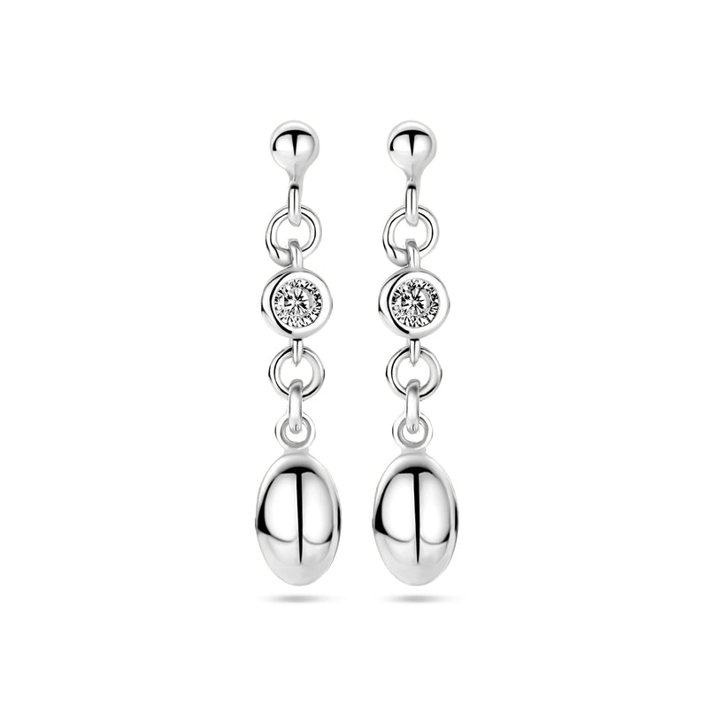 vDam Oorhangers Zirkonia Zilver Gerhodineerd 1338557