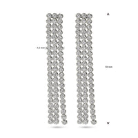 vDam Oorhangers Zirkonia Zilver Gerhodineerd 1338641