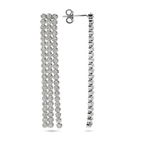 vDam Oorhangers Zirkonia Zilver Gerhodineerd 1338641