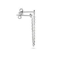 vDam Oorknop Hart En Infinity Per Stuk Zilver Gerhodineerd 1338678