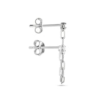 vDam Oorknop Per Stuk Zilver Gerhodineerd 1339109