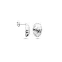 vDam Oorknoppen 18 Mm Zilver Gerhodineerd 1339780