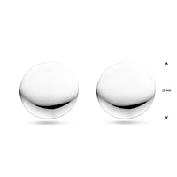 vDam Oorknoppen 23 Mm Zilver Gerhodineerd 1340519