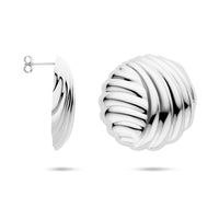 vDam Oorknoppen 35 Mm Zilver Gerhodineerd 1339288