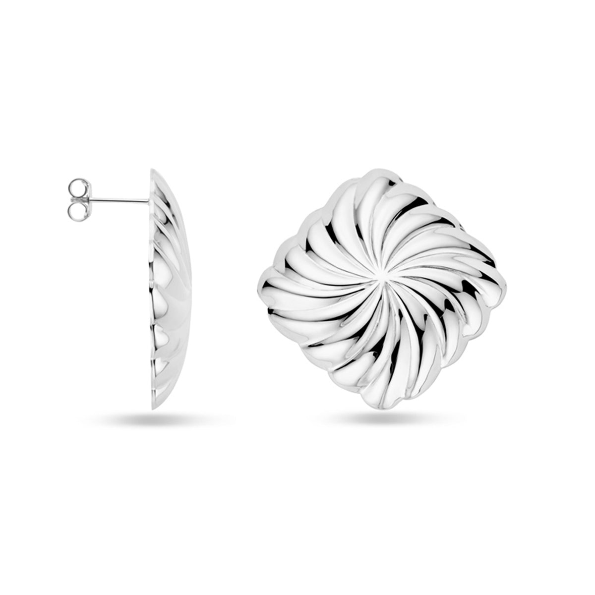 vDam Oorknoppen 37 Mm Zilver Gerhodineerd 1339599