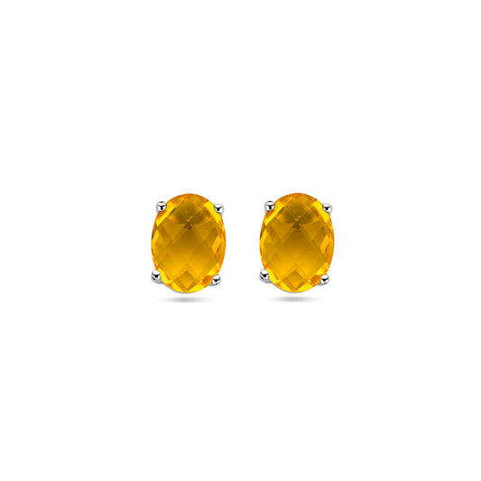 vDam Oorknoppen Citrien Zilver Gerhodineerd 1337683