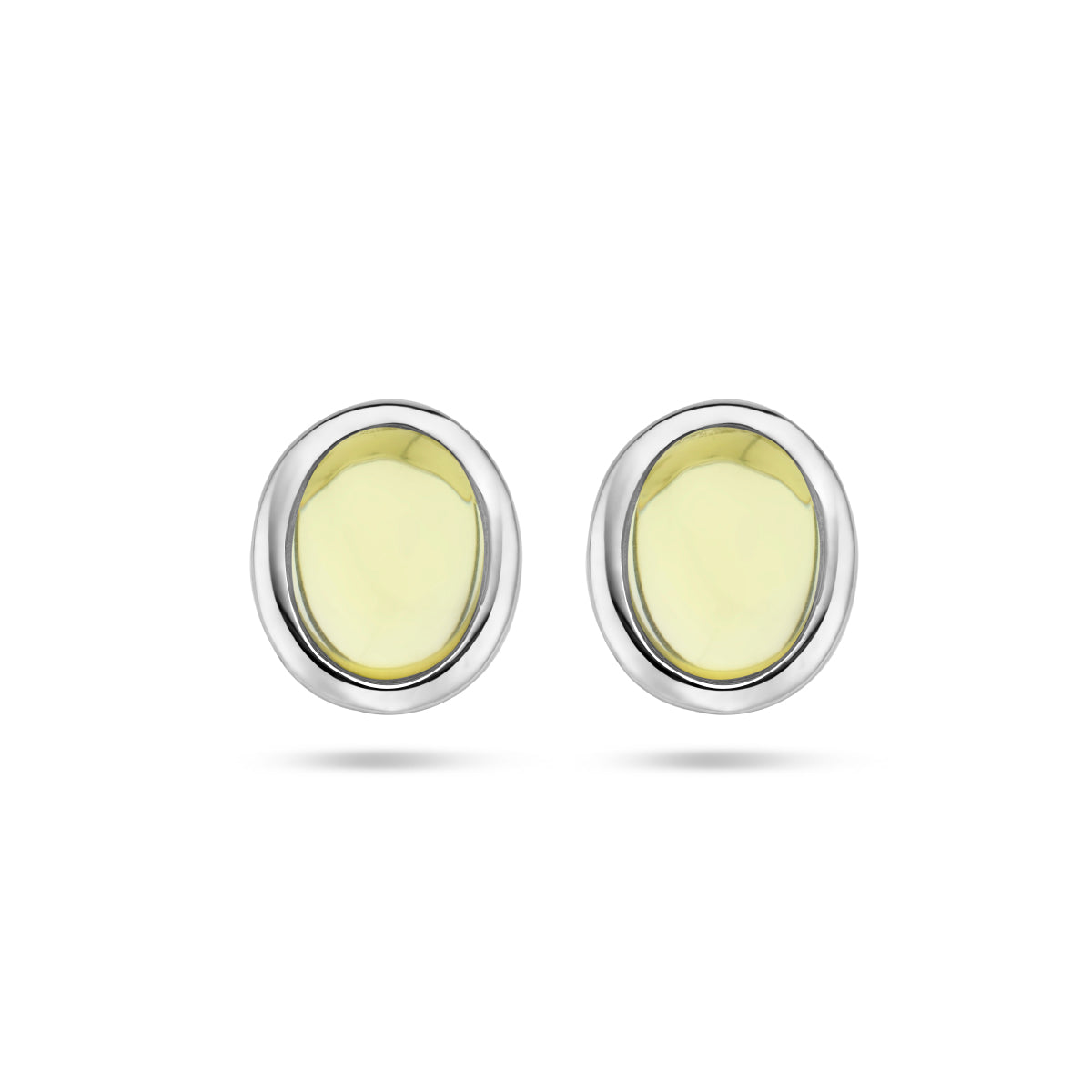 vDam Oorknoppen Citroenkwarts Zilver Gerhodineerd 1336654