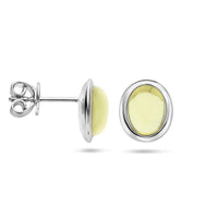 vDam Oorknoppen Citroenkwarts Zilver Gerhodineerd 1336654