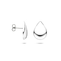 vDam Oorknoppen Druppel 18,5 Mm Zilver Gerhodineerd 1340863
