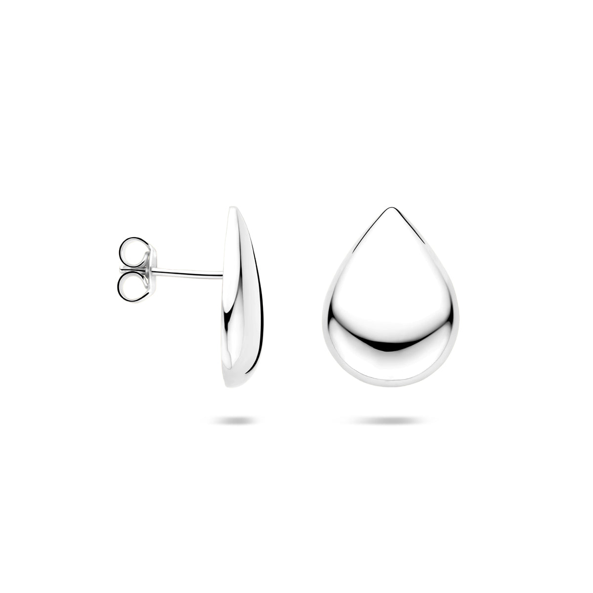 vDam Oorknoppen Druppel 18,5 Mm Zilver Gerhodineerd 1340863