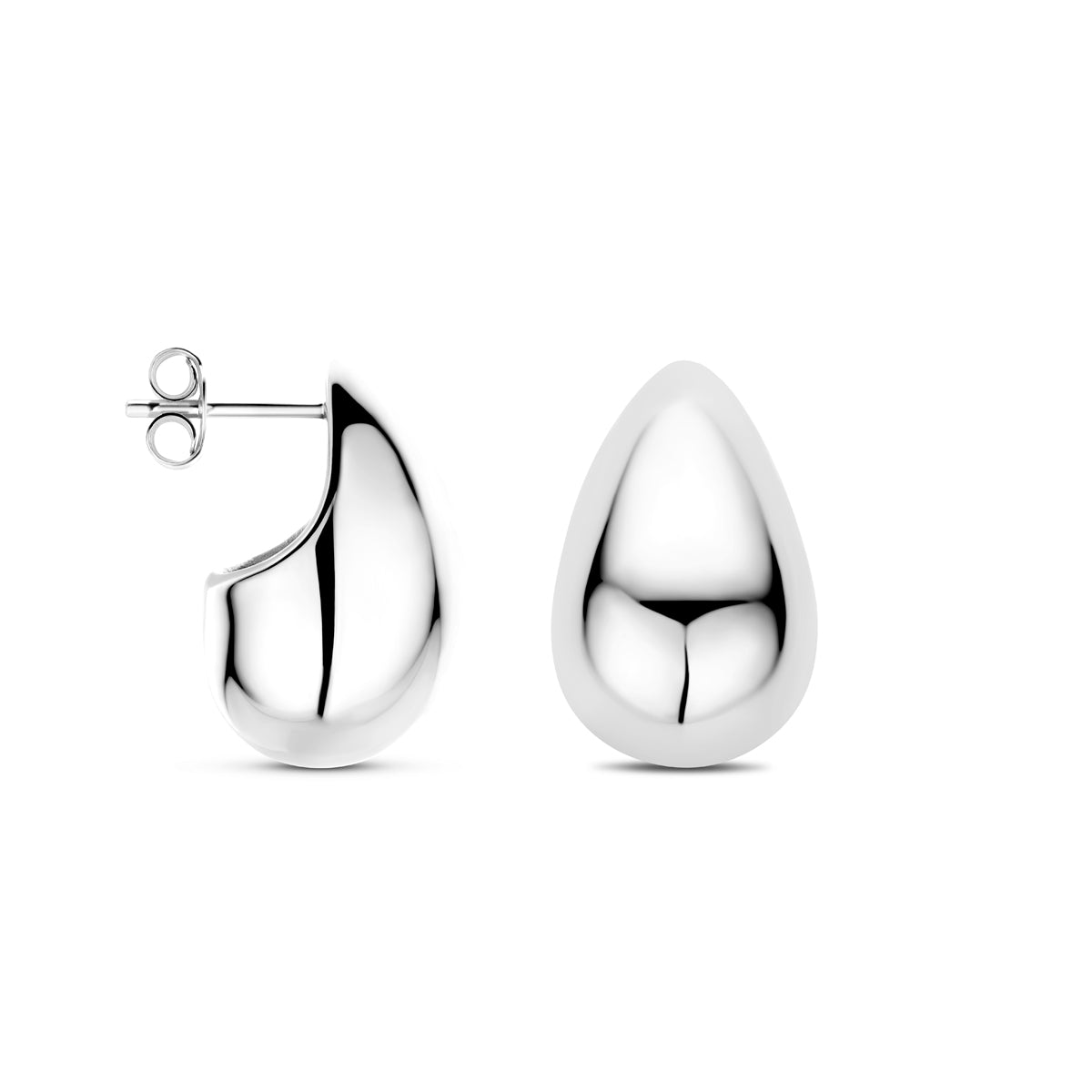 vDam Oorknoppen Druppel 20 Mm Zilver Gerhodineerd 1339909