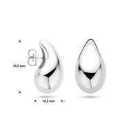 vDam Oorknoppen Druppel Zilver Gerhodineerd 1338987