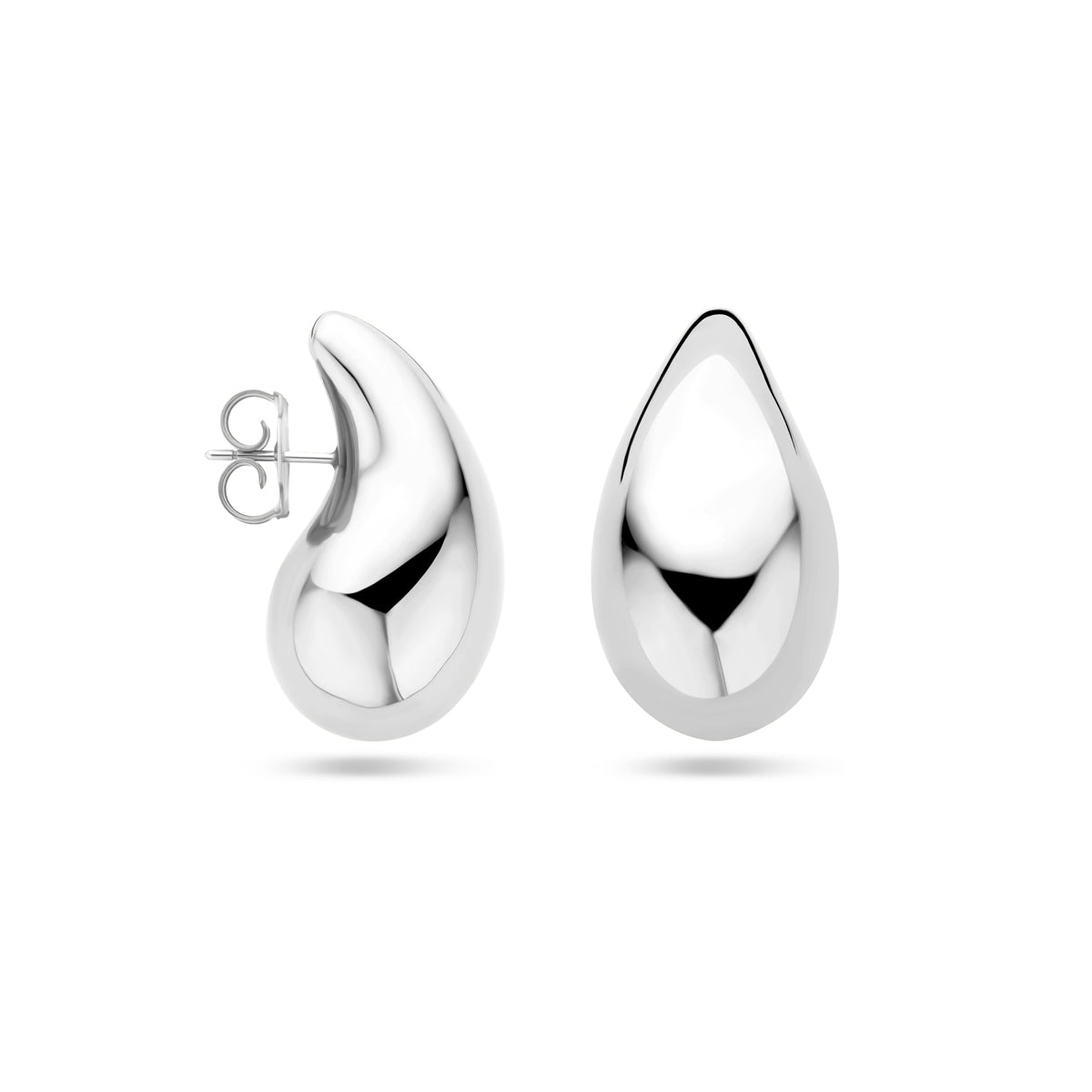 vDam Oorknoppen Druppel Zilver Gerhodineerd 1338987