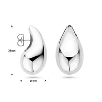 vDam Oorknoppen Druppel Zilver Gerhodineerd 1338989