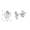 vDam Oorknoppen Engel Zilver Gerhodineerd 1332039