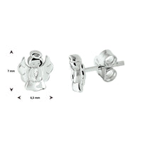 vDam Oorknoppen Engel Zilver Gerhodineerd 1332039