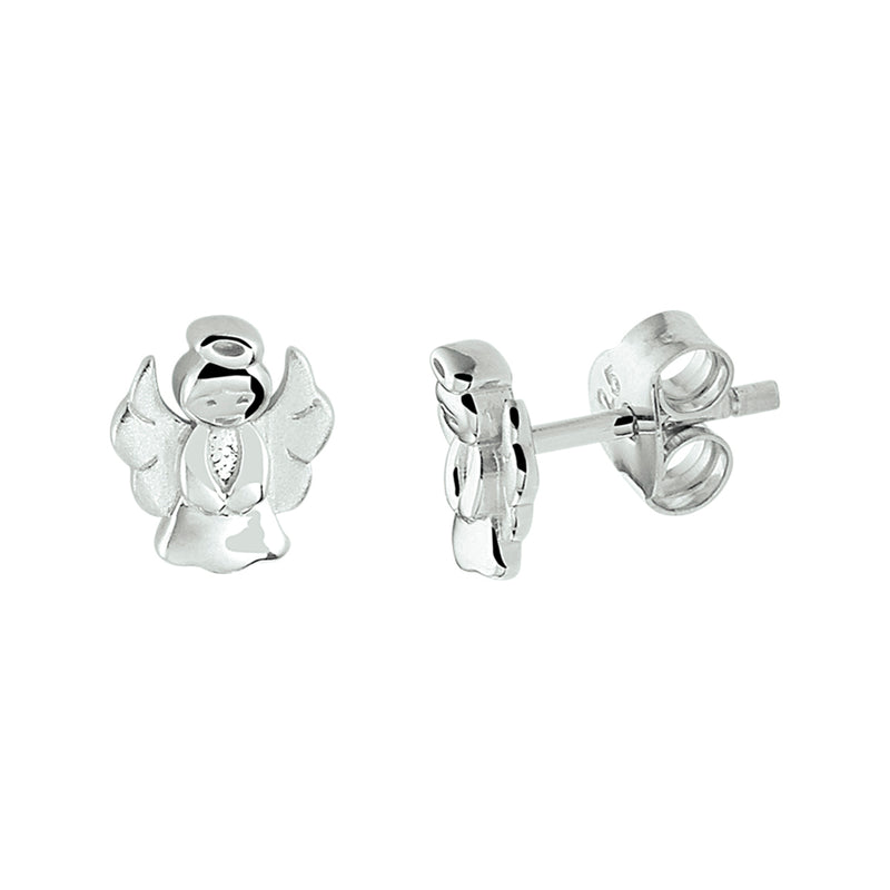 vDam Oorknoppen Engel Zilver Gerhodineerd 1332039