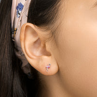 vDam Oorknoppen Flamingo Zilver Gerhodineerd 1328938