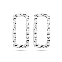 vDam Oorknoppen Gehamerd Zilver Gerhodineerd 1336885