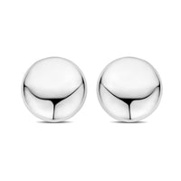 vDam Oorknoppen Half-bol 30 Mm Zilver Gerhodineerd 1339865