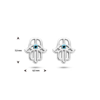 vDam Oorknoppen Handje Van Fatima Zilver Gerhodineerd 1335428